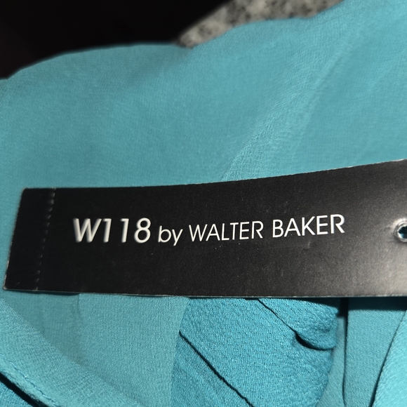 W118 By Walter Baker NWT Lindsay Dress Teal Sleeveless Dress - Picture 12 of 12